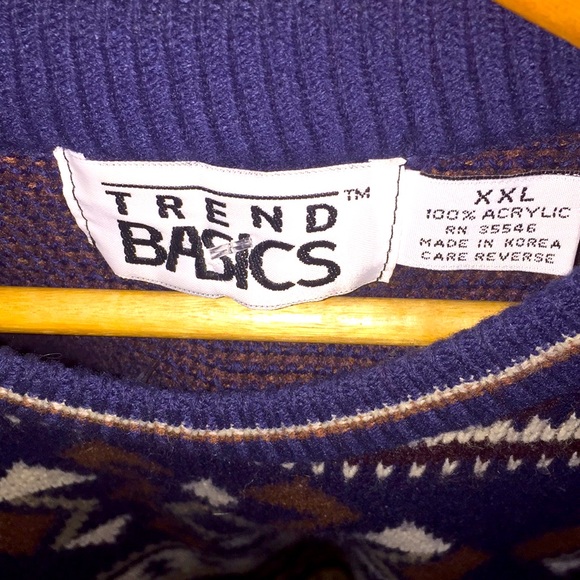 Vintage 80s Trend Basics Classic Sweater - Picture 5 of 7